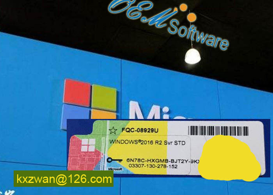 Officiële van het Hologramcoa van de Windows Server 2016r2 Productcode de Sticker Kleinhandelsvergunning