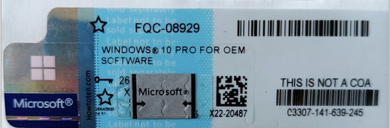 OEM Sticker van Windows 7 Coa van het Etiketx20 X16 de Blauwe Hologram