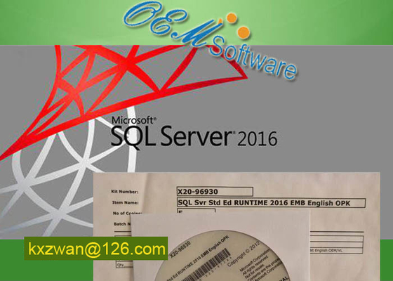 Van de de Windows Server 2016 Standard Zeer belangrijk Vergunning van lidstaten SQL Ingebed de Normopk Pakket X20-96930