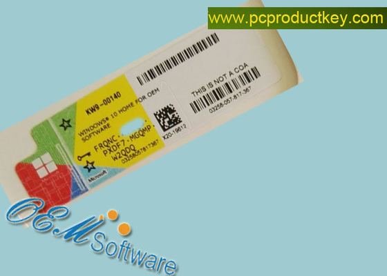 FQC - 08929 Vensters 10 Coa-Sticker, Vensters 10 Proactiveringsproductcode